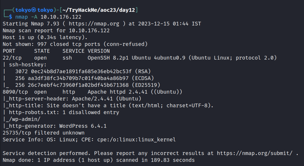 Tryhackme advent of Cyber 2023 day 13